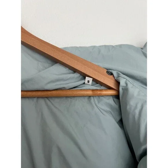 AMI Paris Alexandre Mattiussi Hooded Padded Gilet Down Vest Oversized Sky Blue - Picture 14 of 16